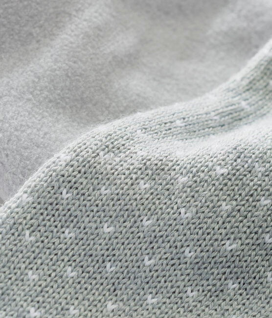 Mixed baby's jacquard scarf SUBWAY grey/MARSHMALLOW white