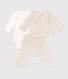 Babies' Velour Three-Piece and Bodysuit