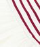 Babies' short-sleeved dress in two materials MILK red/AMARANTE