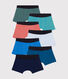 Children's Plain Cotton Boxers - 7-Pack