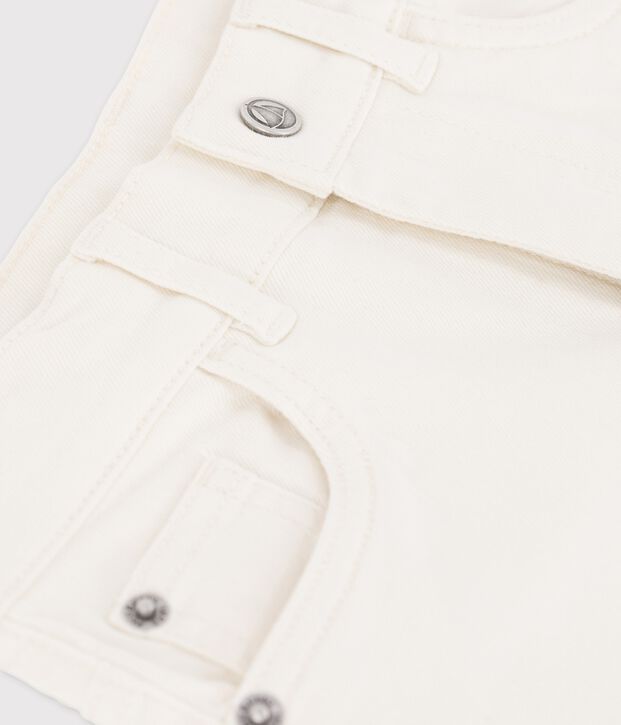 Boys' Denim Bermuda Shorts Ecru