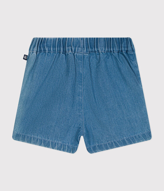 Babies' Light Denim Shorts DENIM CLAIR blue