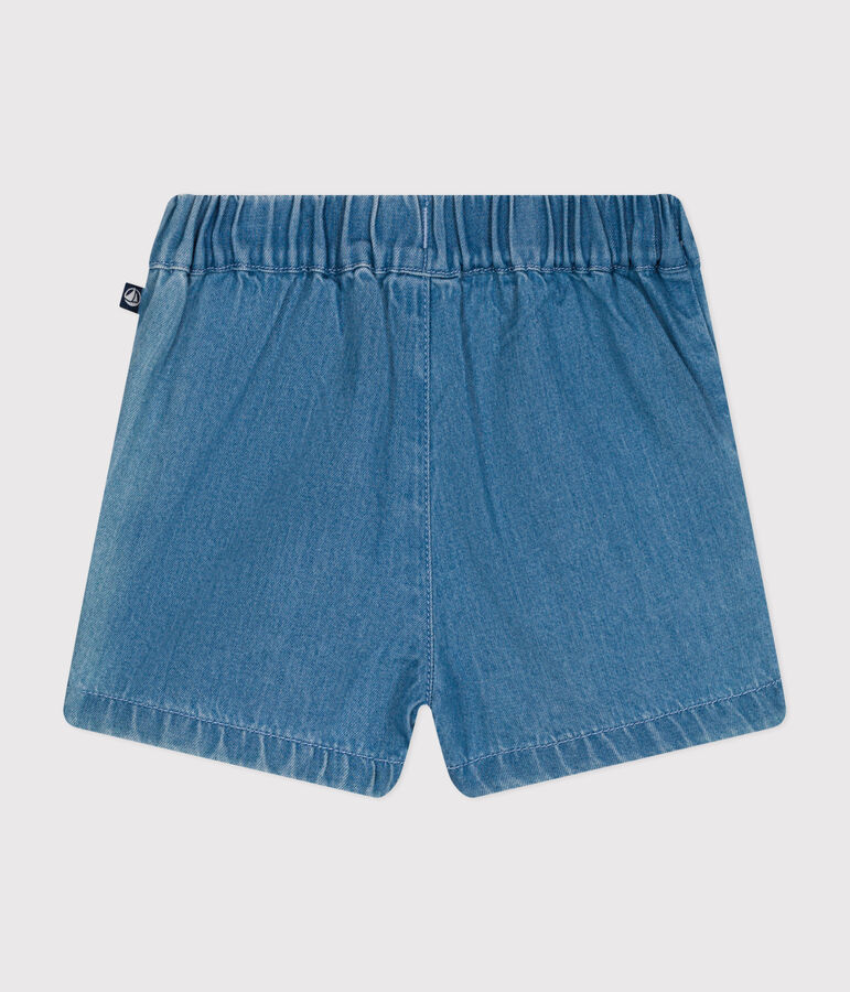 Babies' Light Denim Shorts blue