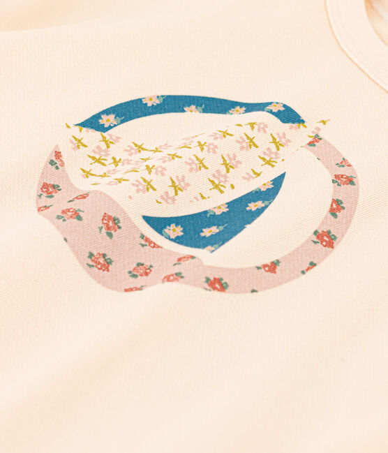  Girls' fleece sweatshirt AVALANCHE Ecru
