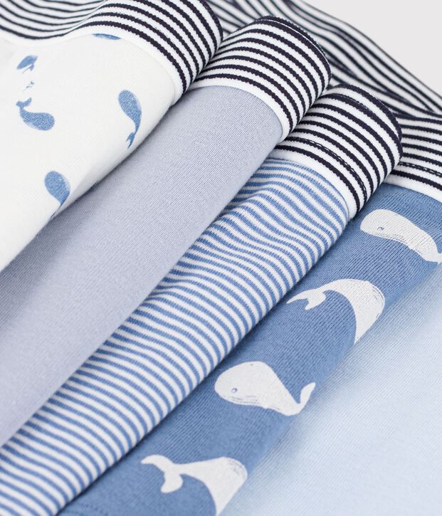 Pack of children's whale print cotton boxers multicolor