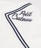 Children's long-sleeved plain cotton blouse with a collar white