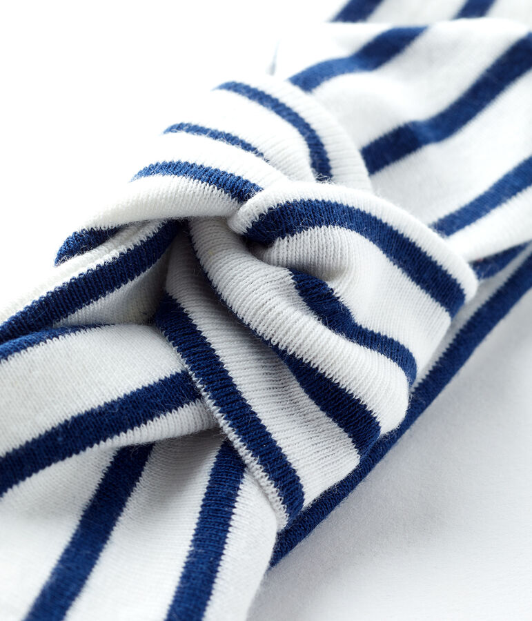 Baby Girls' Striped Headband white/blue