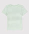 Women's Straight Fit Organic Cotton Round Neck T-Shirt HERBIER green/MARSHMALLOW