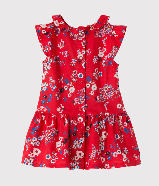 Robe bébé fille imprimée PEPS red/MULTICO white