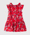 Robe bébé fille imprimée PEPS red/MULTICO white