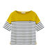 Women's short-sleeved stripy breton top