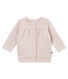 Baby girl's shiny cotton sweatshirt cardigan