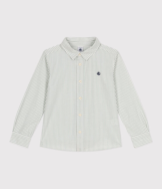 Children's long-sleeved stripy cotton shirt PAUL /ECUME