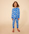 Children's Printed Cotton Pyjamas FUJI /MARSHMALLOW