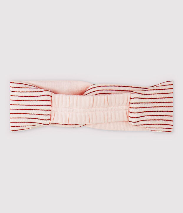 Baby Girls' Striped Tube-Knit Headband pink/pink
