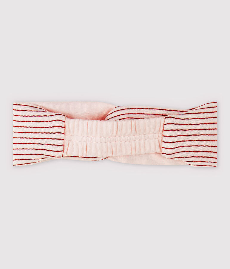 Baby Girls' Striped Tube-Knit Headband pink/pink