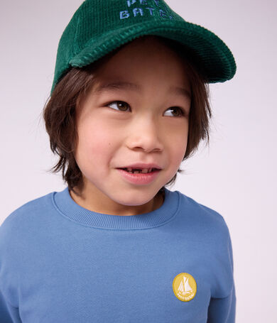 Children's cap in plain corduroy
