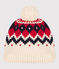 Unisex Patterned Knit Woolly Hat AVALANCHE white/MULTICO