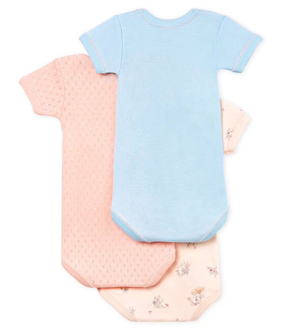 Baby Girls' Short-Sleeved Bodysuit - Set of 3 variante 1