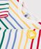 Babies' cotton Breton top white/multicolor