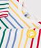 Babies' cotton Breton top white/multicolor