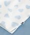 Women's cotton heart print pyjamas in two materials blue/multicolor