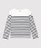 Women's Iconic Cotton Breton Top MARSHMALLOW white/SMOKING blue