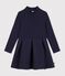 Children's long-sleeved plain cotton dress SMOKING
