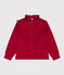 Girls' soft velvet blouse CORRIDA red