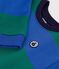 Children's stripy cotton sweatshirt blue/green