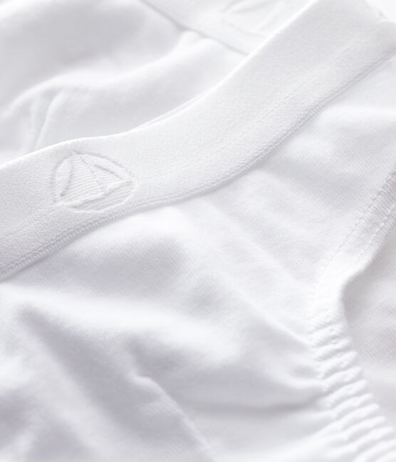 2-pack of boys' white cotton briefs variante 1