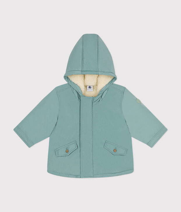 Babies' polyester parka green