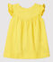 Babies' Organic Cotton Gauze Dress ORGE yellow
