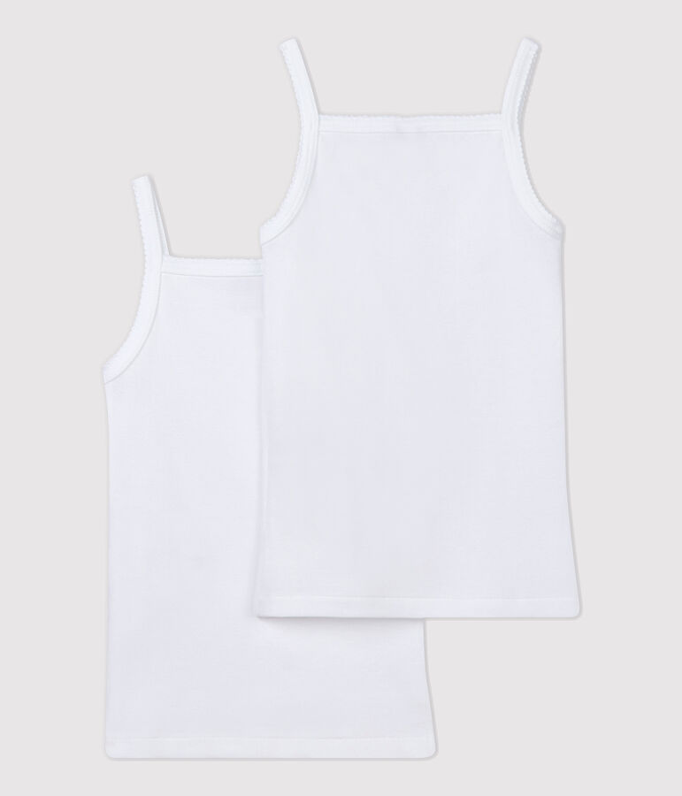 Girls' White Strappy Tops - 2-Pack variante 1
