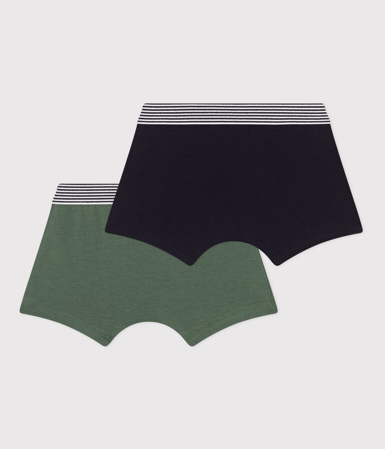 Children's cotton and elastane boxers - 2-pack multicolor