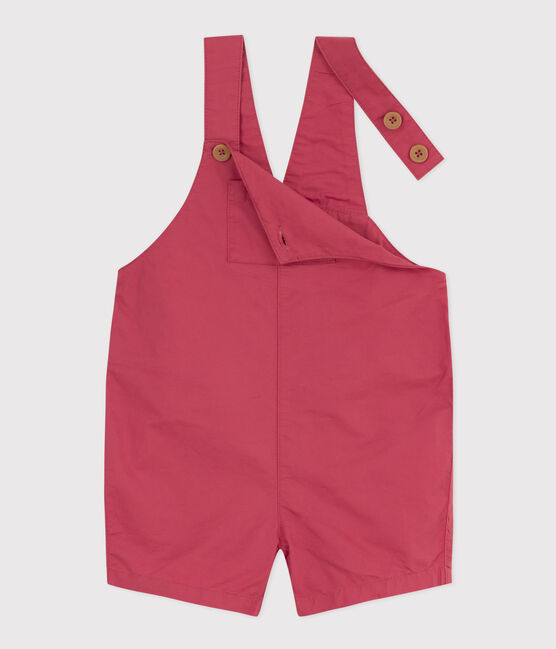 Babies' Serge Dungaree Shorts PAPI pink