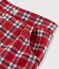 Girls' knit shorts TERKUIT red/MULTICO white