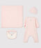 Newborn Baby Girls' Rib Knit Gift Set variante 1