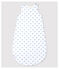 Babies' Starry Cotton Sleeping Bag ECUME white/MISTIGRI grey