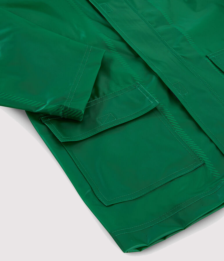 Unisex Children's Waxed Coat green