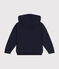 Girls' hooded zip-up fleece sweatshirt SMOKING blue