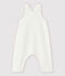 Babies' White Organic Cotton Tube Knit Dungarees MARSHMALLOW white