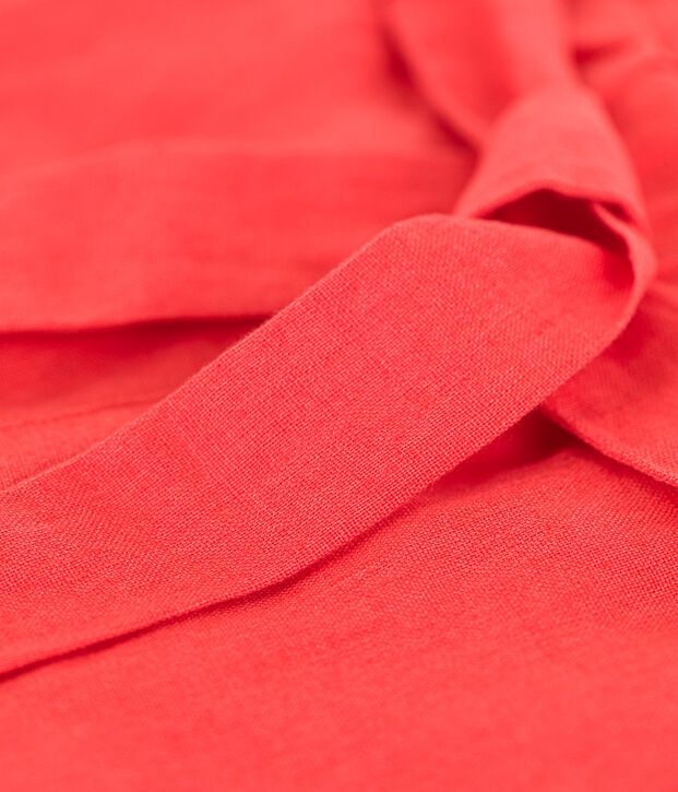 Girls' Linen Shorts orange