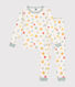 Children's star print fitted cotton pyjamas