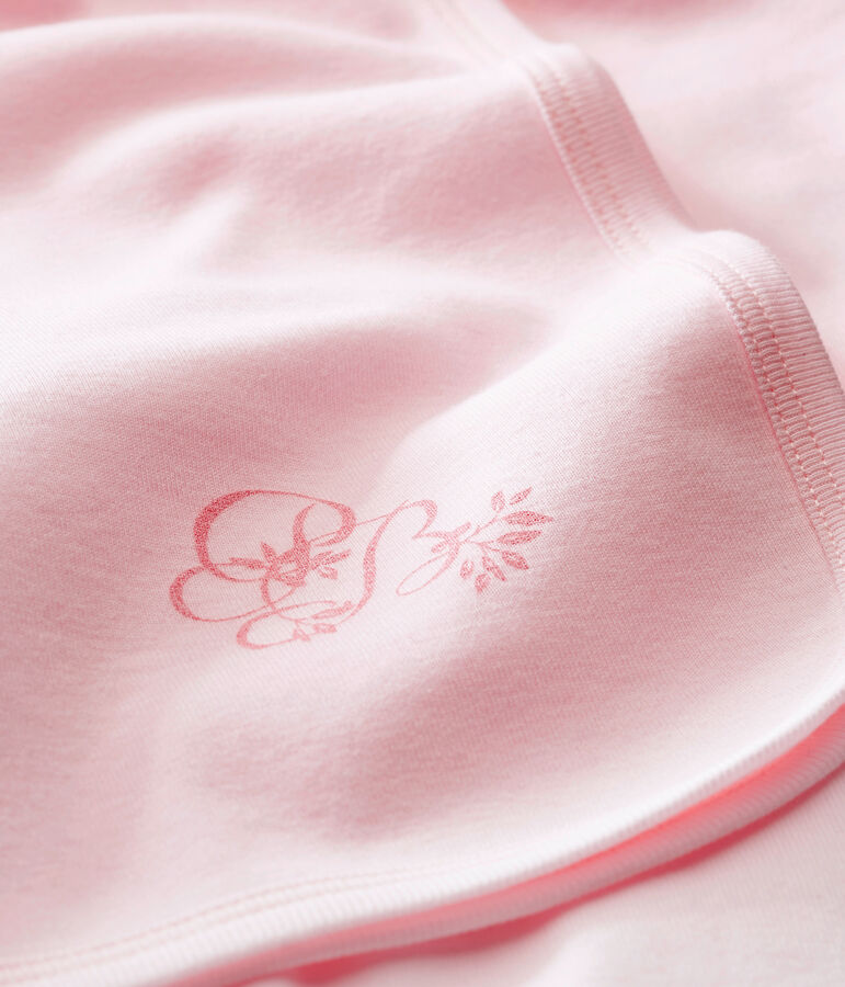 Unisex baby's swaddling blanket for the maternity ward pink