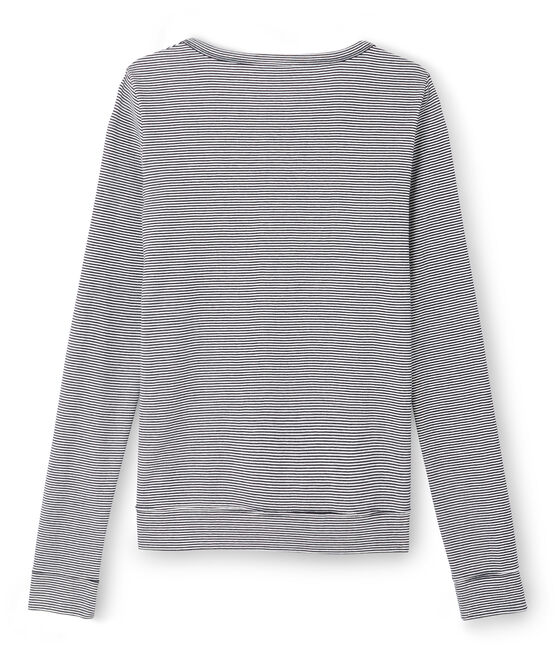 Women's Iconic Cardigan SMOKING blue/LAIT white