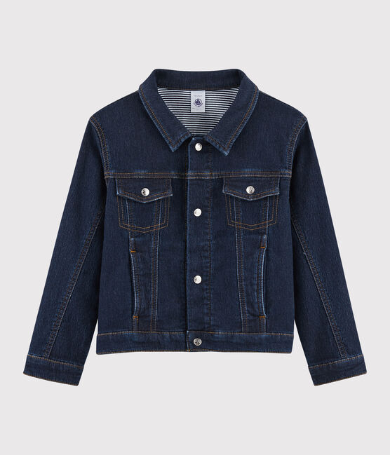 Boys' Denim Jacket DENIM BLEU FONCE blue