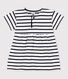 Babies' Short-Sleeved Stripy Thick Jersey Breton Dress