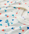 Baby boys-girls' short-sleeved bodysuit MARSHMALLOW white/MULTICO white