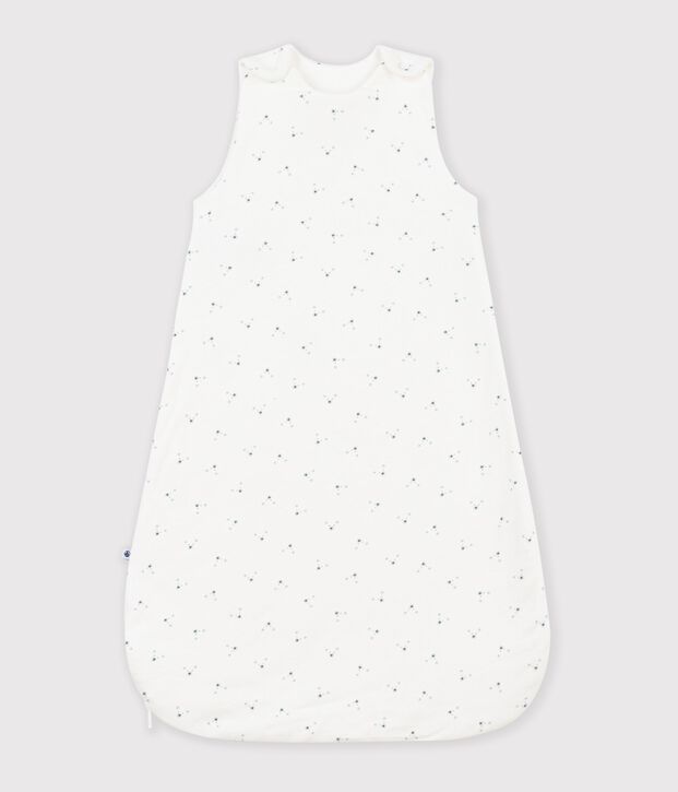 Babies' 1.5 TOG bear-print cotton sleeping bag white/multicolor
